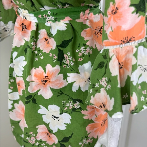 Gilligan and O'Malley Plush Multi-Colored Floral Belted SHORT Robe SZ XS. A33 - Picture 8 of 17